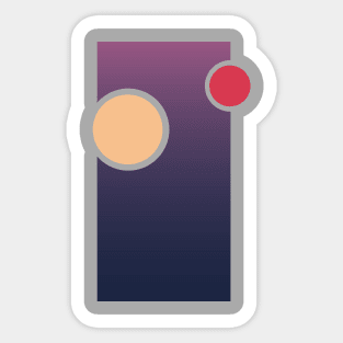 Minimalistic Tatooine Sticker